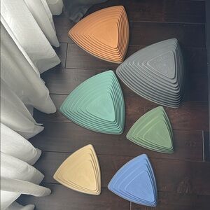 Balance Stepping Stones - Floor is Lava play - 6 pieces in 4 heights!